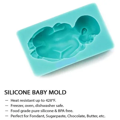 SILICON MOULD SLEEPING BABY - 2