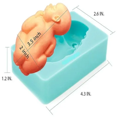SILICON MOULD SLEEPING BABY - 3