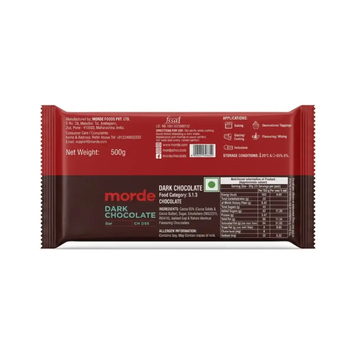 Morde Dark Chocolate Ch D55 - 2