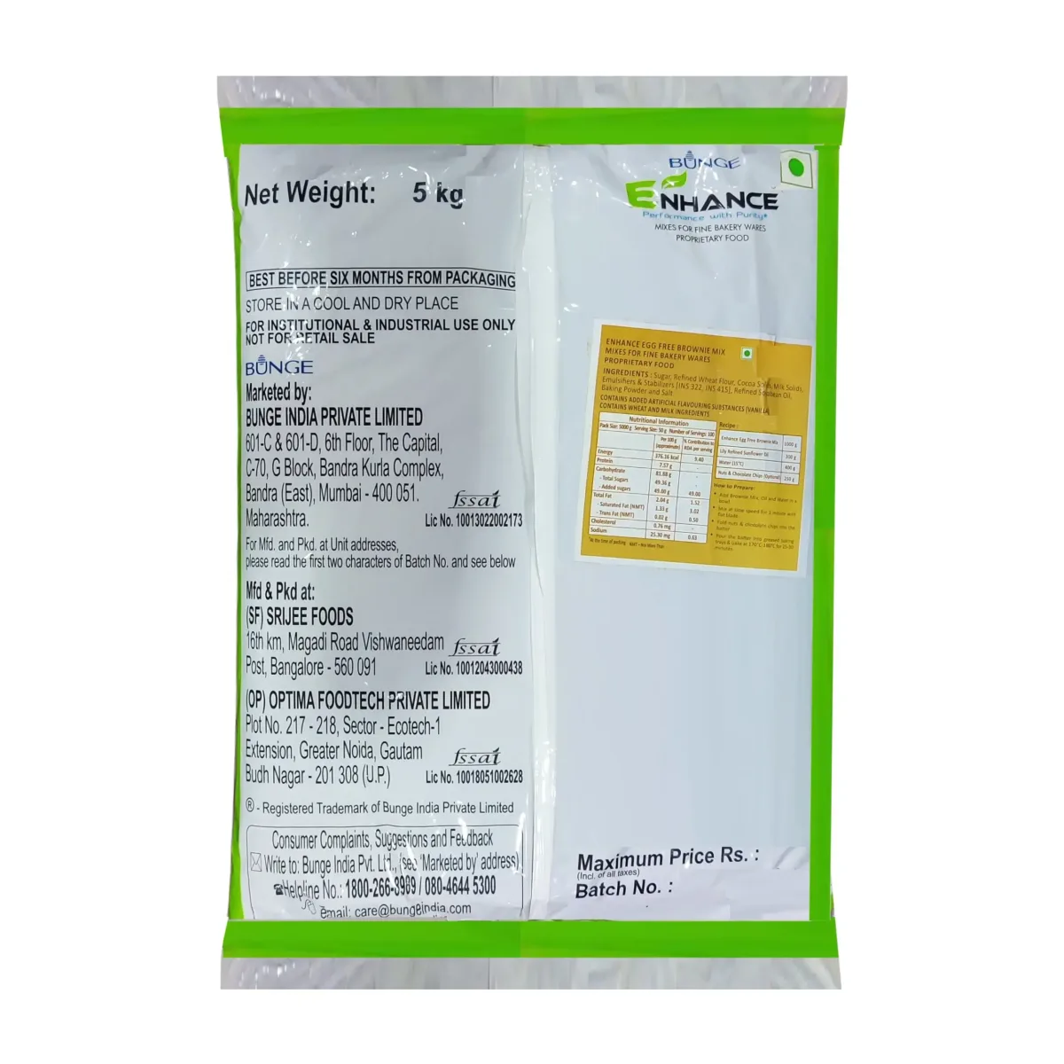 Enhance Brownie Premix - 2