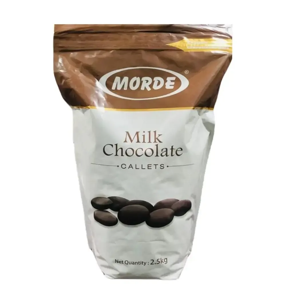 Morde Milk Chocolate Callets 2.5kg - 1