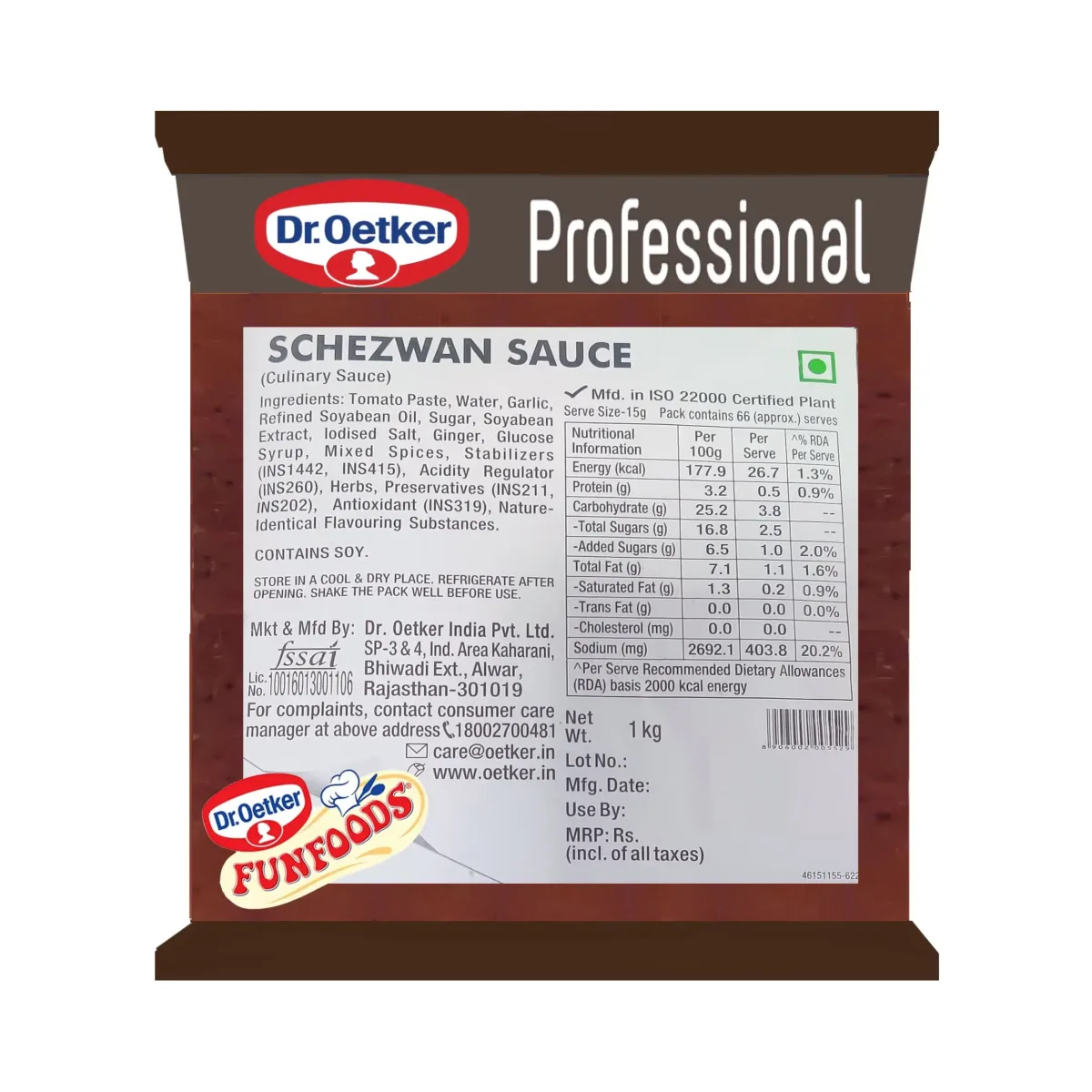 Dr. Oetker Funfoods  Schezwan Sauce 1Kg - 1