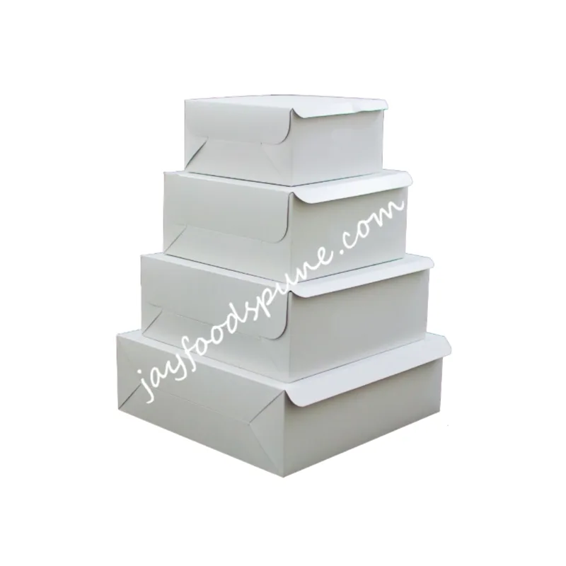 Plain White Cake Box  - 3