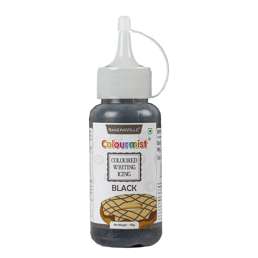 Colourmist Coloured Writing Icing 100gm Black - 1