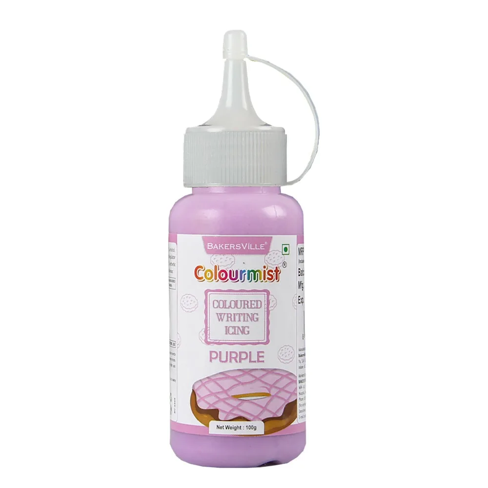 Colourmist Coloured Writing Icing 100gm Purple - 1