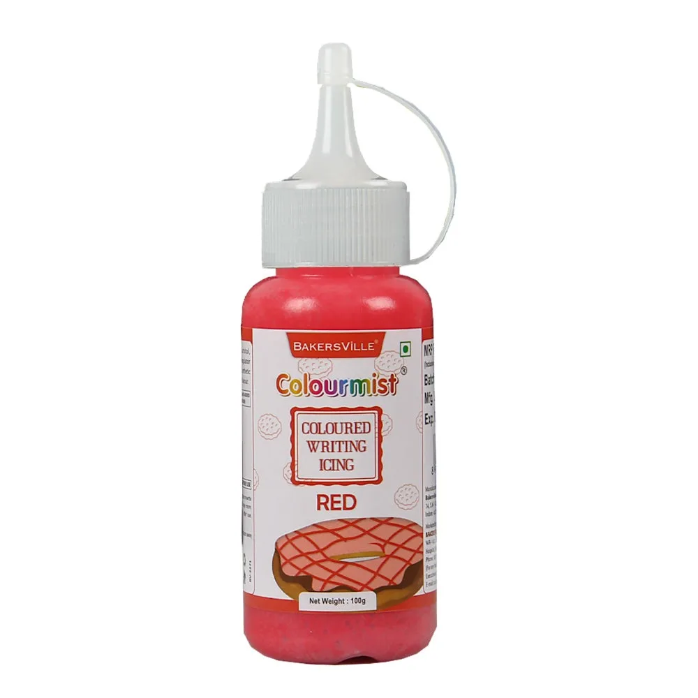 Colourmist Coloured Writing Icing 100gm Red - 1