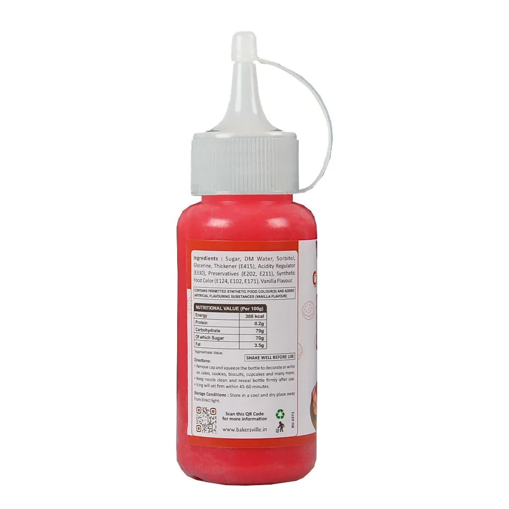 Colourmist Coloured Writing Icing 100gm Red - 2