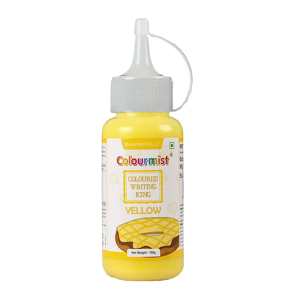 Colourmist Coloured Writing Icing 100gm Yellow - 1