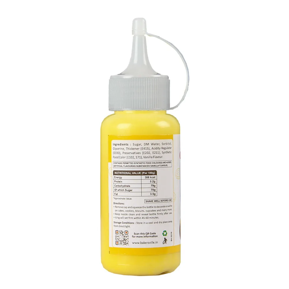 Colourmist Coloured Writing Icing 100gm Yellow - 2