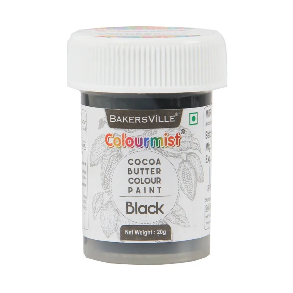 Colourmist Cocoa Butter Colour Paint 20gm Black - 1