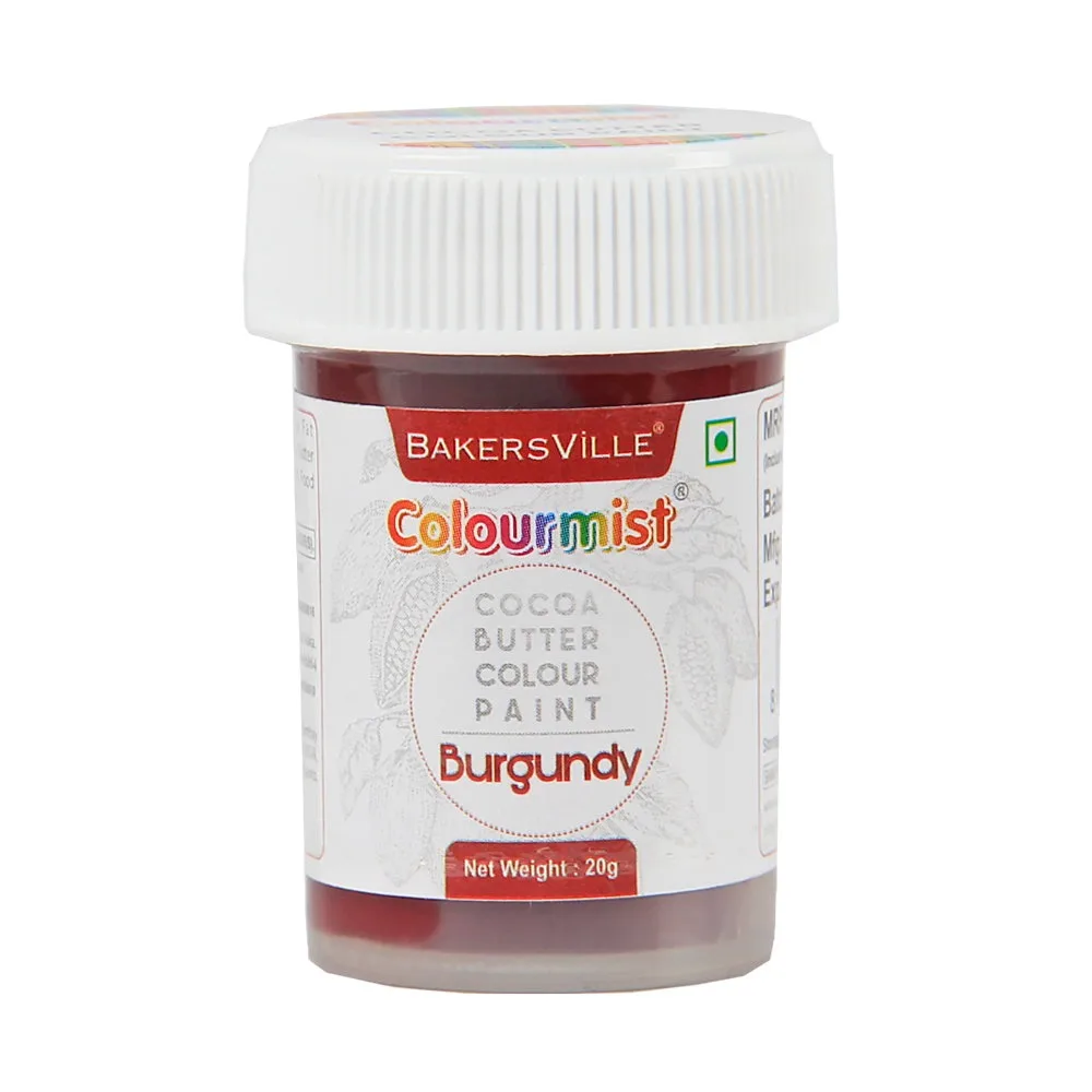 Colourmist Cocoa Butter Colour Paint 20gm Burgundy - 1