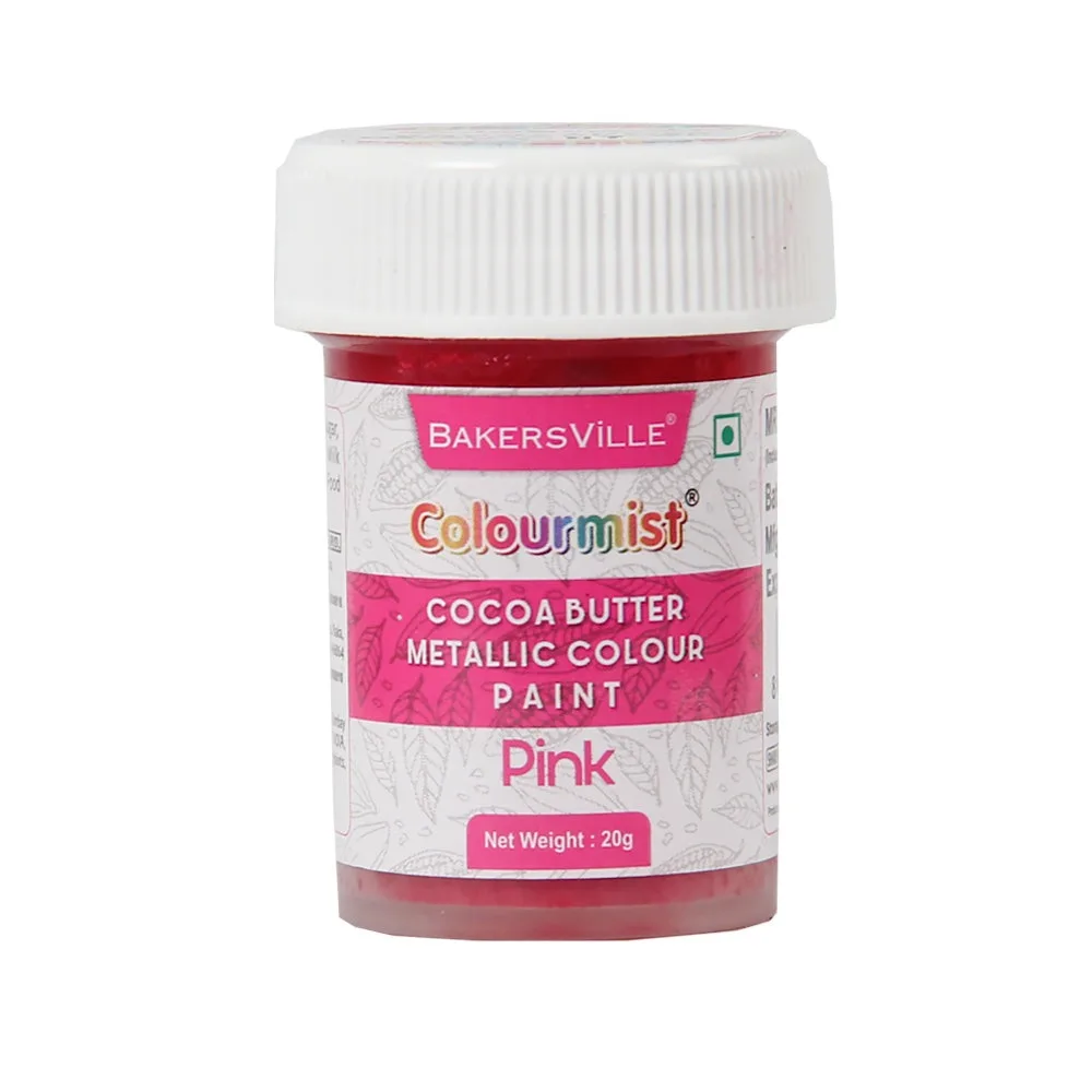 Colourmist Cocoa Butter Metalic Colour Paint  20g Pink - 1