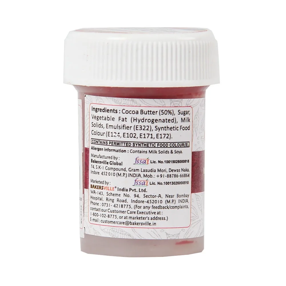 Colourmist Cocoa Butter Metalic Colour Paint  20g Red - 2