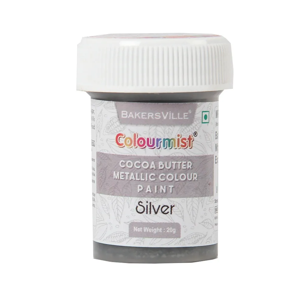 Colourmist Cocoa Butter Metalic Colour Paint  20g Silver - 1