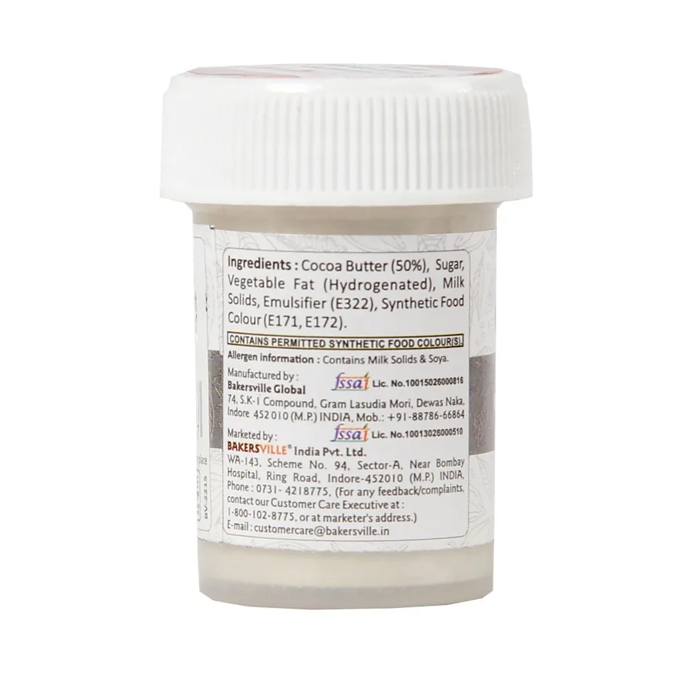 Colourmist Cocoa Butter Metalic Colour Paint  20g White - 2