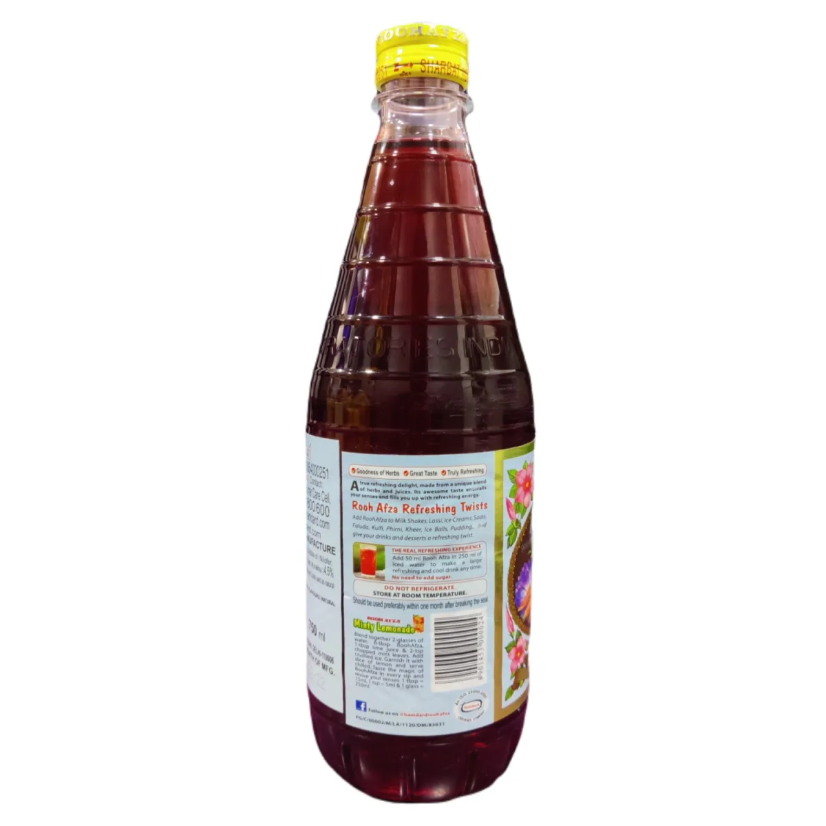 Hamdard Sharbat Roohafza 750ml - 2