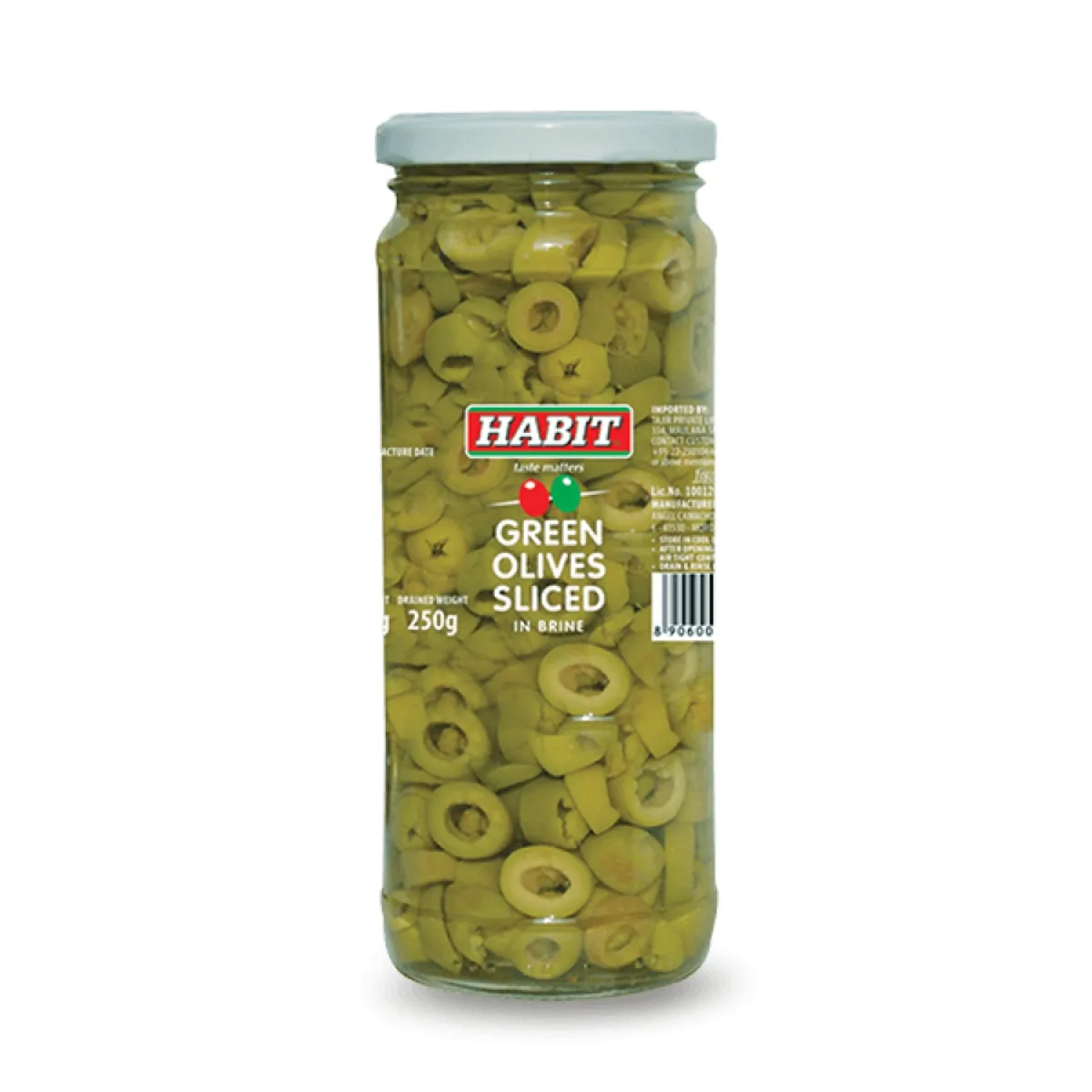 Habit Green Olives Sliced - 1