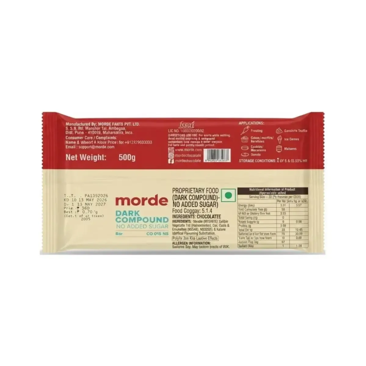 Morde Dark Compound No Added Sugar Co D15ns - 2
