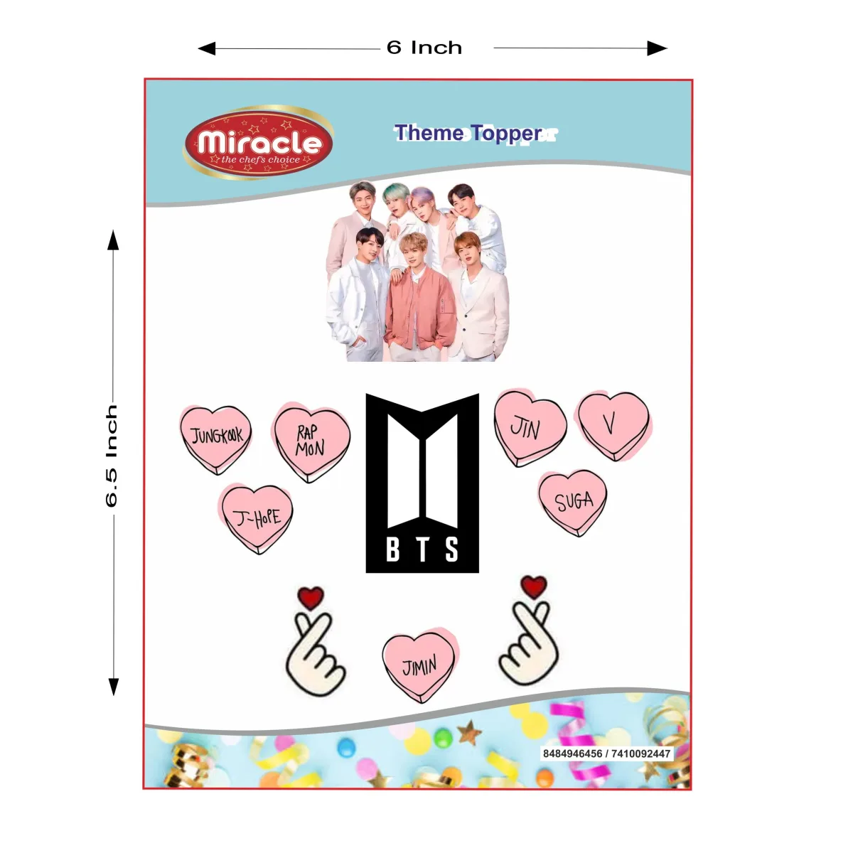 Miracle Paper Tag Bts Pink Theme - 1