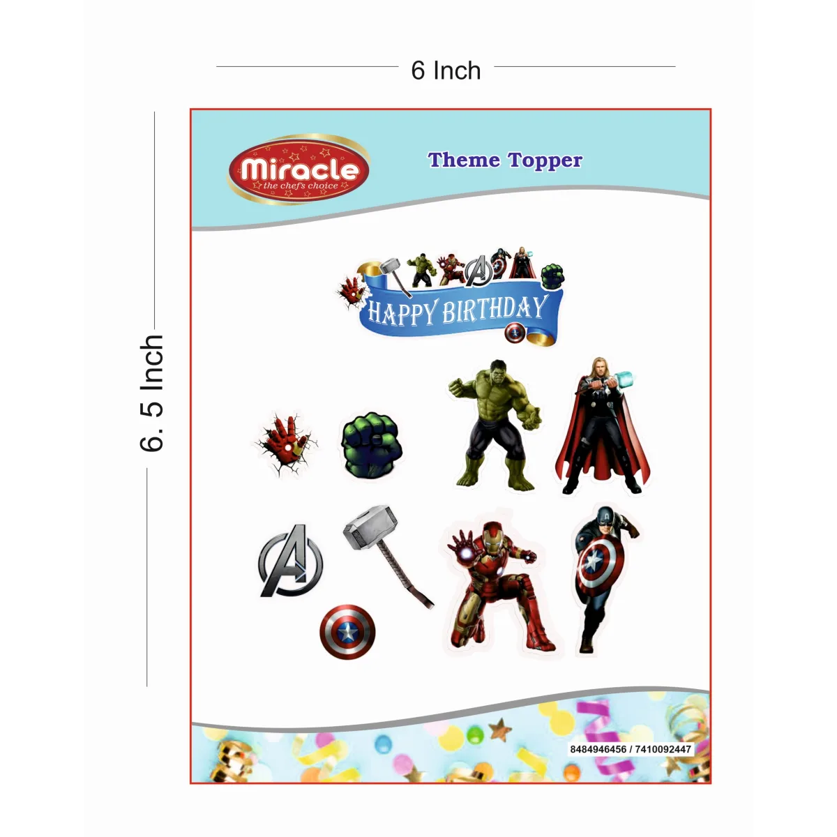 Miracle Paper Tag Avengers Theme - 1