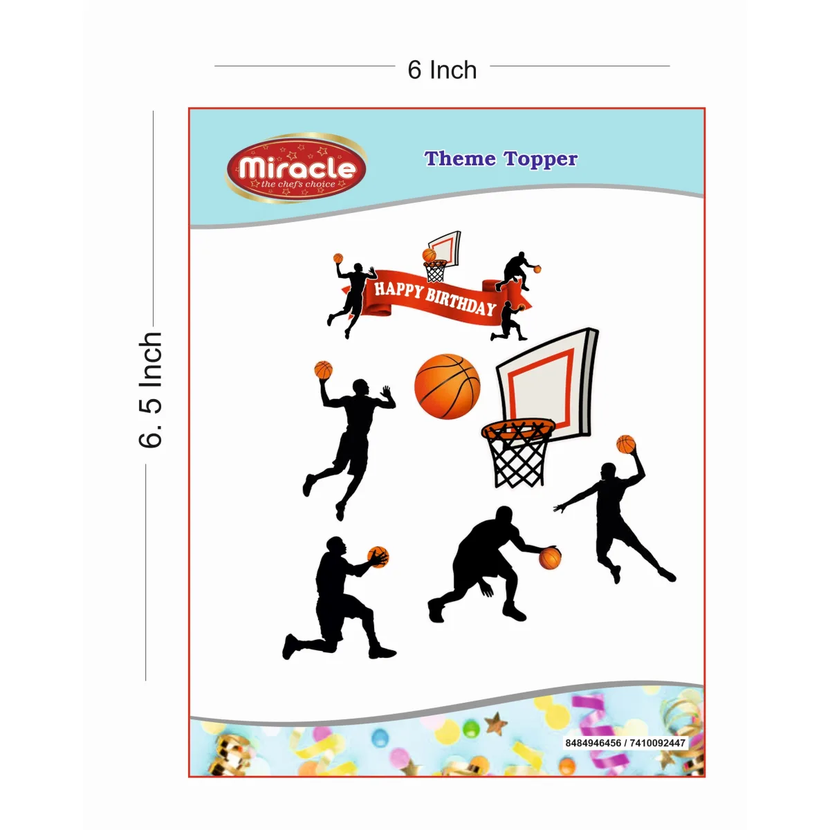 Miracle Paper Tag Basket Ball Theme - 1
