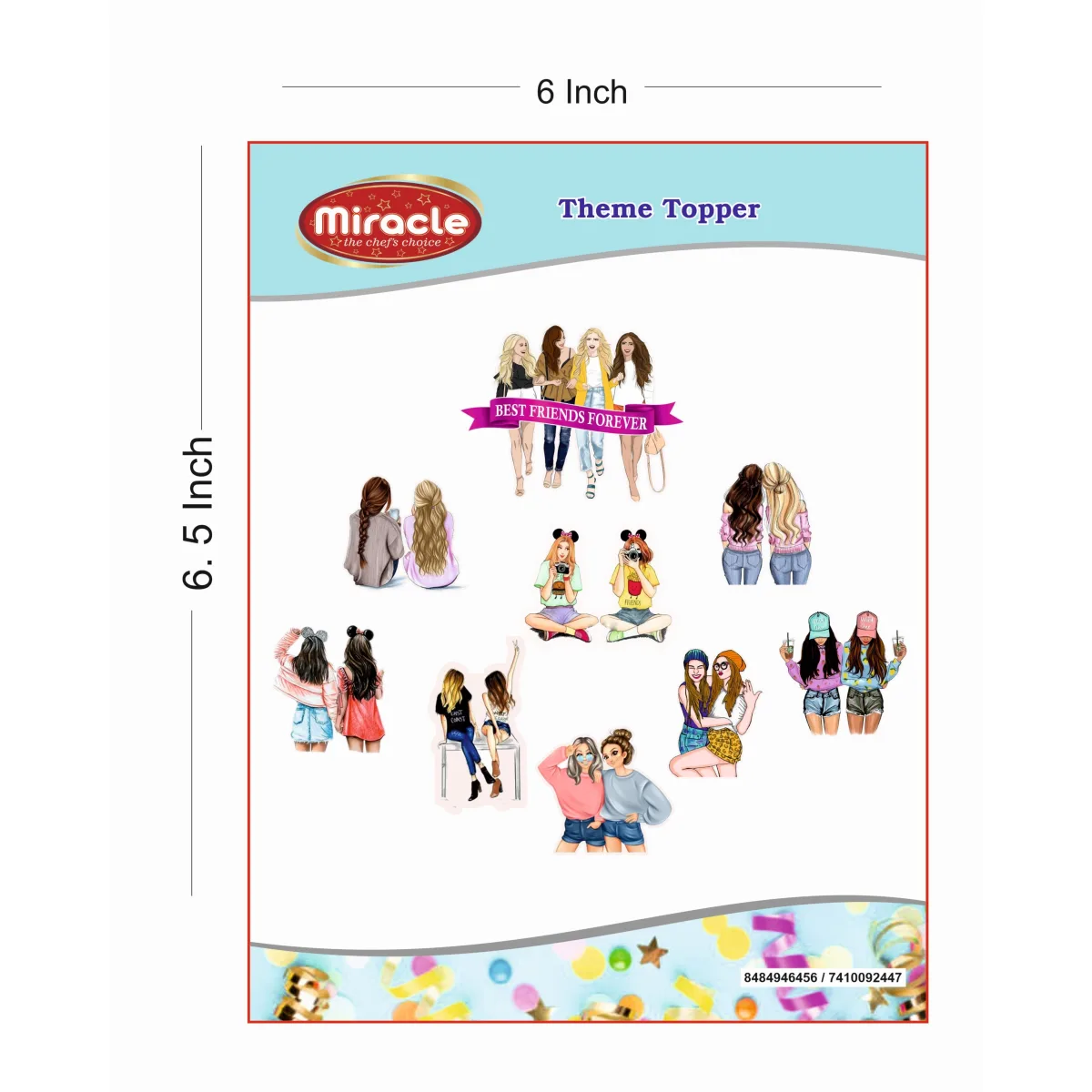 Miracle Paper Tag Best Friends Forever Theme - 1