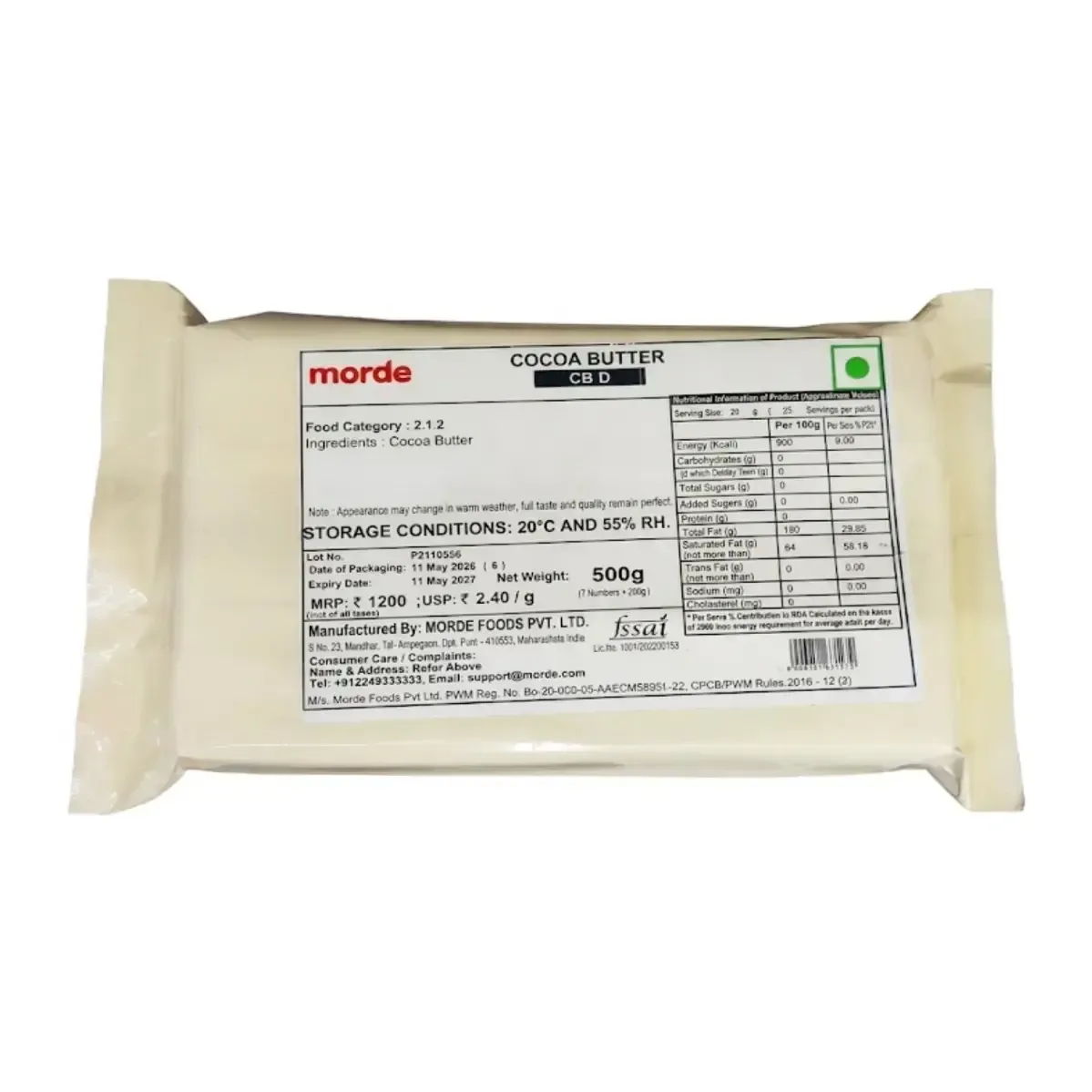 Morde Cocoa Butter Cbd - 1