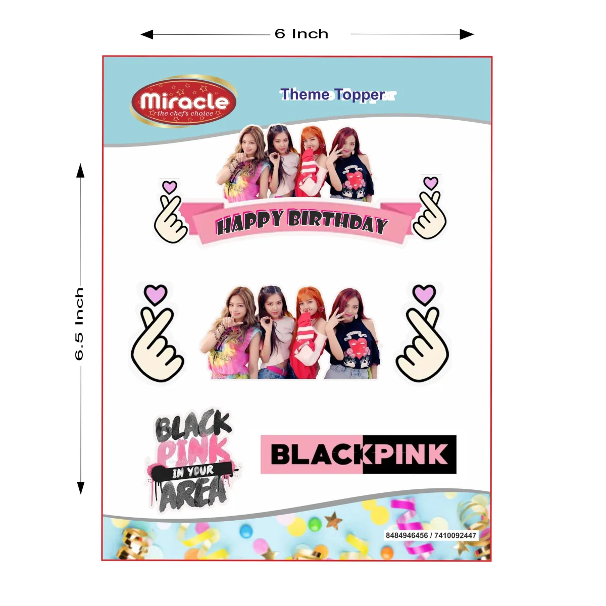 Miracle Paper Tag Black Pink Theme - 1