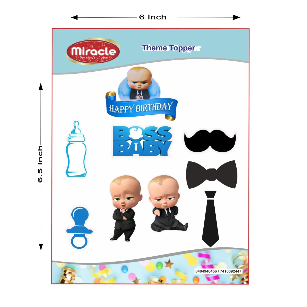 Miracle Paper Tag Boss Baby Theme - 1