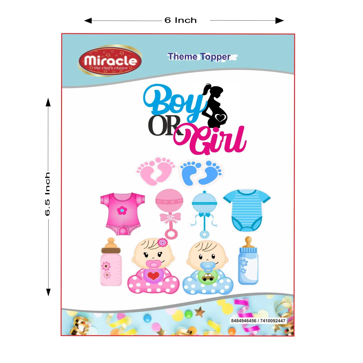 Miracle Paper Tag Boy Or Girl Theme - 1