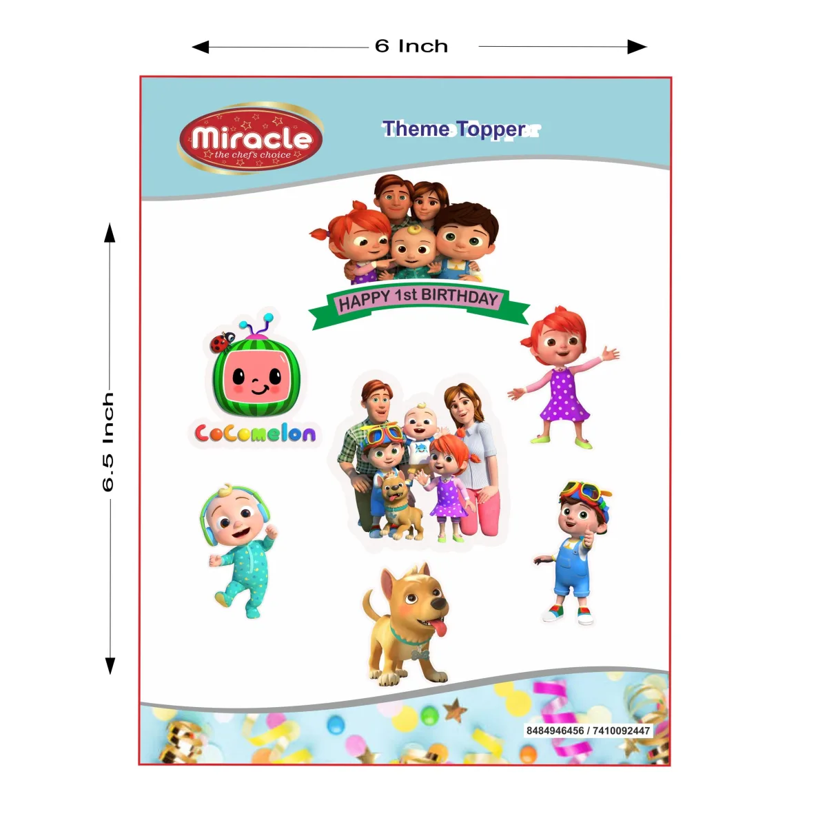 Miracle Paper Tag Cocomelon Theme - 1