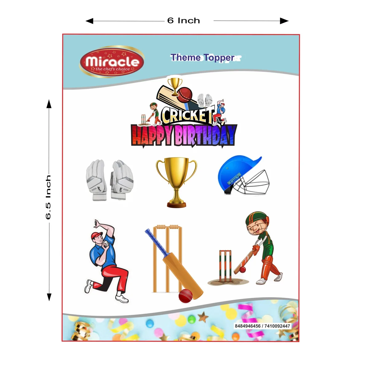 Miracle Paper Tag Cricket Theme - 1