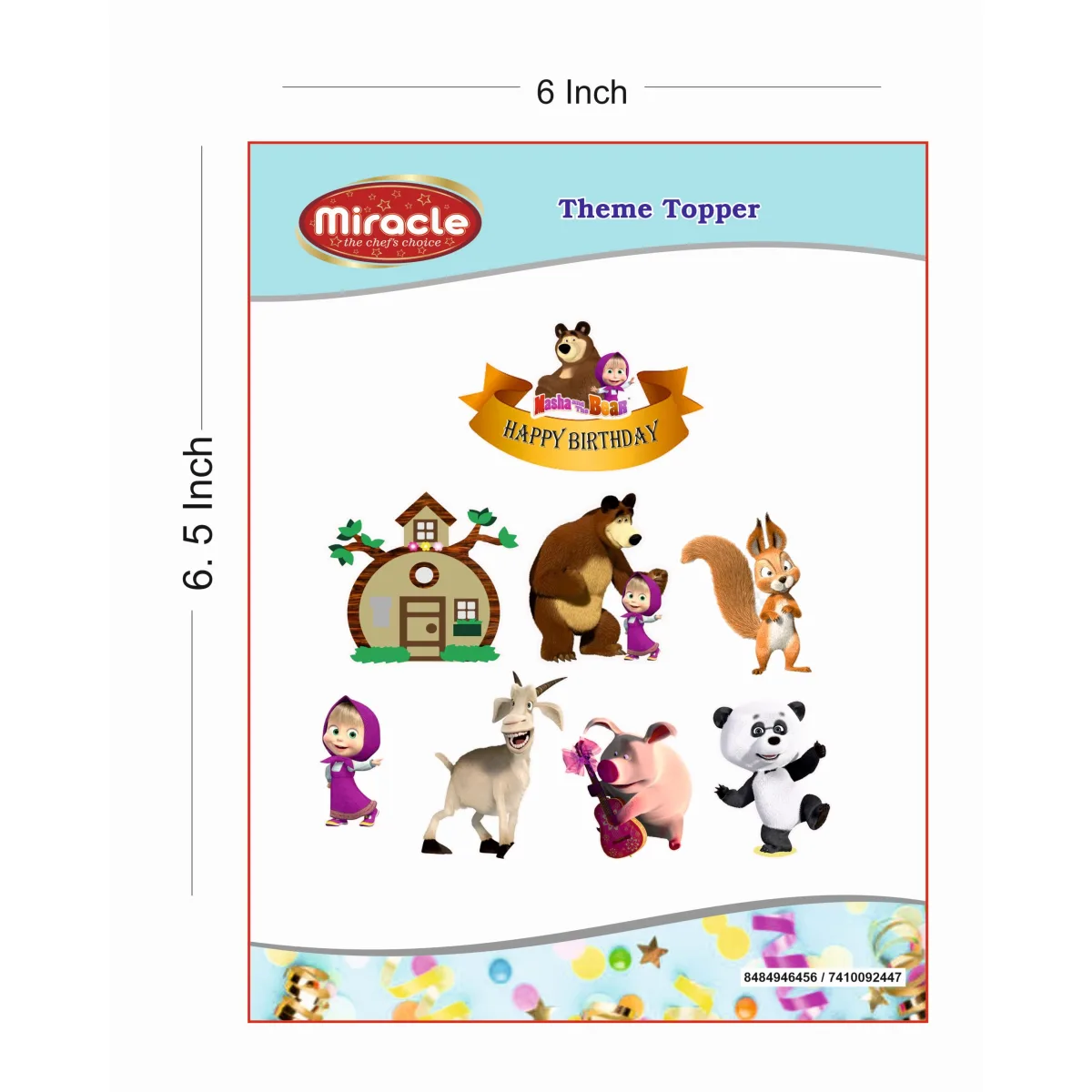 Miracle Paper Tag Masha And The Bear Theme - 1