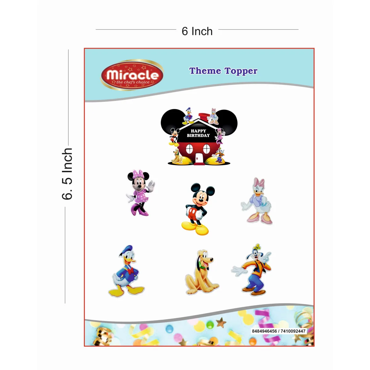 Miracle Paper Tag Micky Mouse Theme - 1