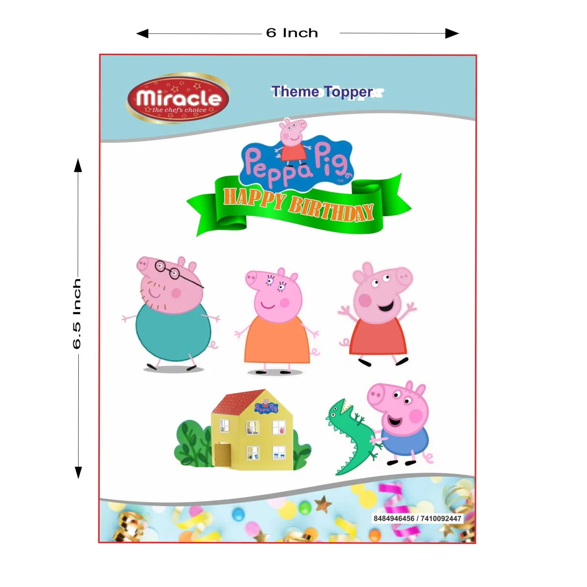 Miracle Paper Tag Peppa Pig Theme - 1