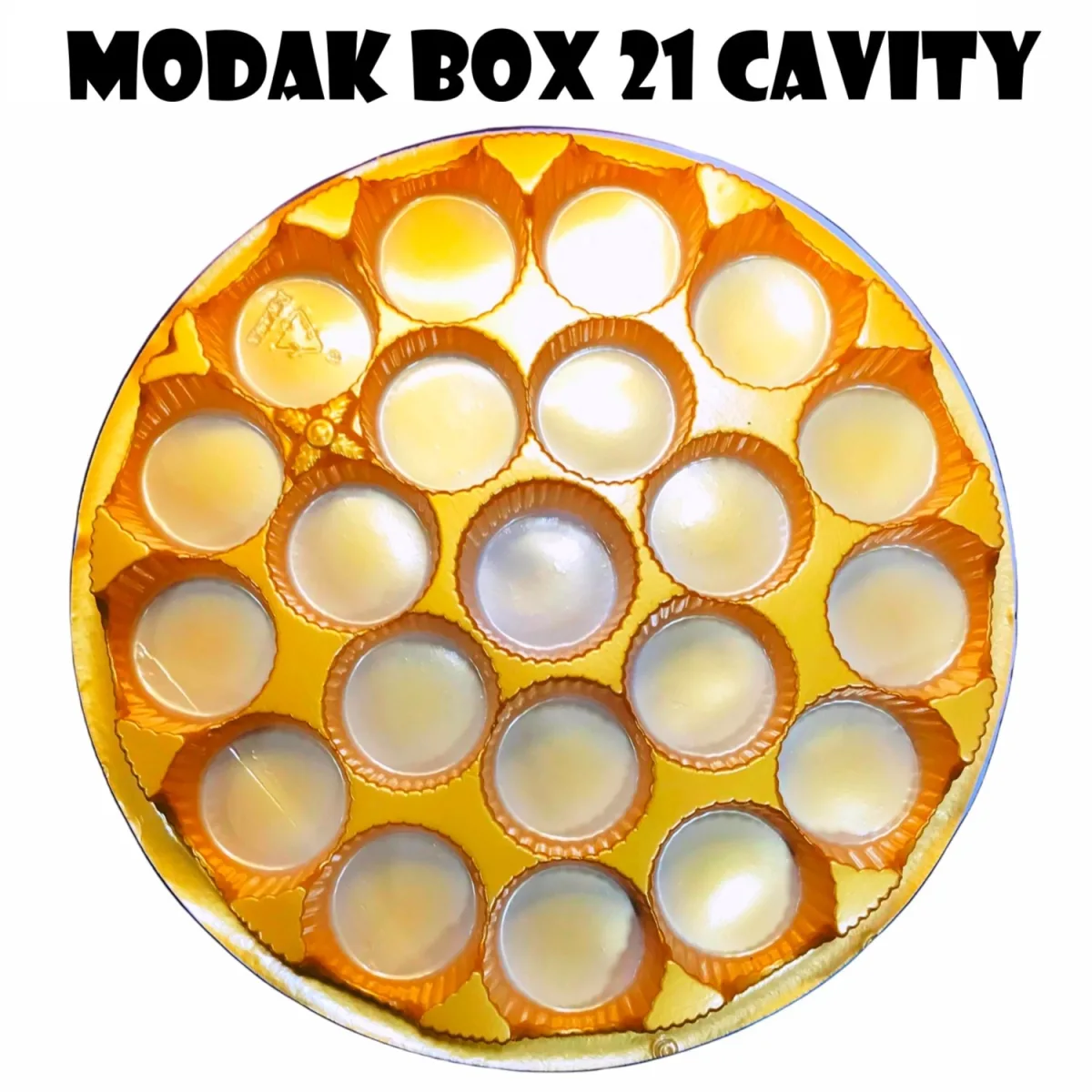 Modak Box  21 Cavity Round Box - 1